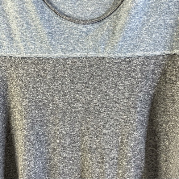 We the FREE PEOPLE Blue Gray Cropped LS Tee M - Picture 3 of 4